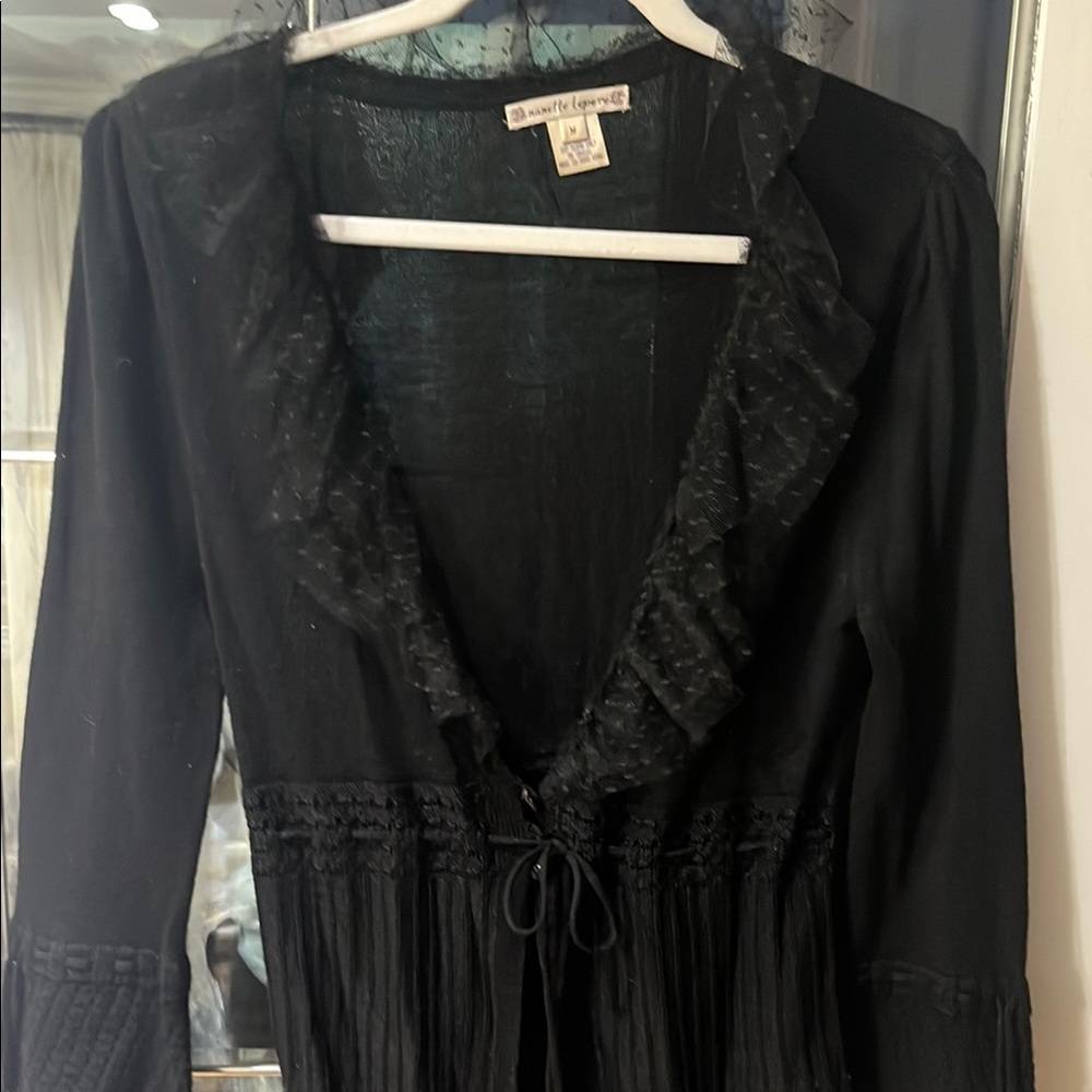 Nanette Lepore Black Cardigan Sweater